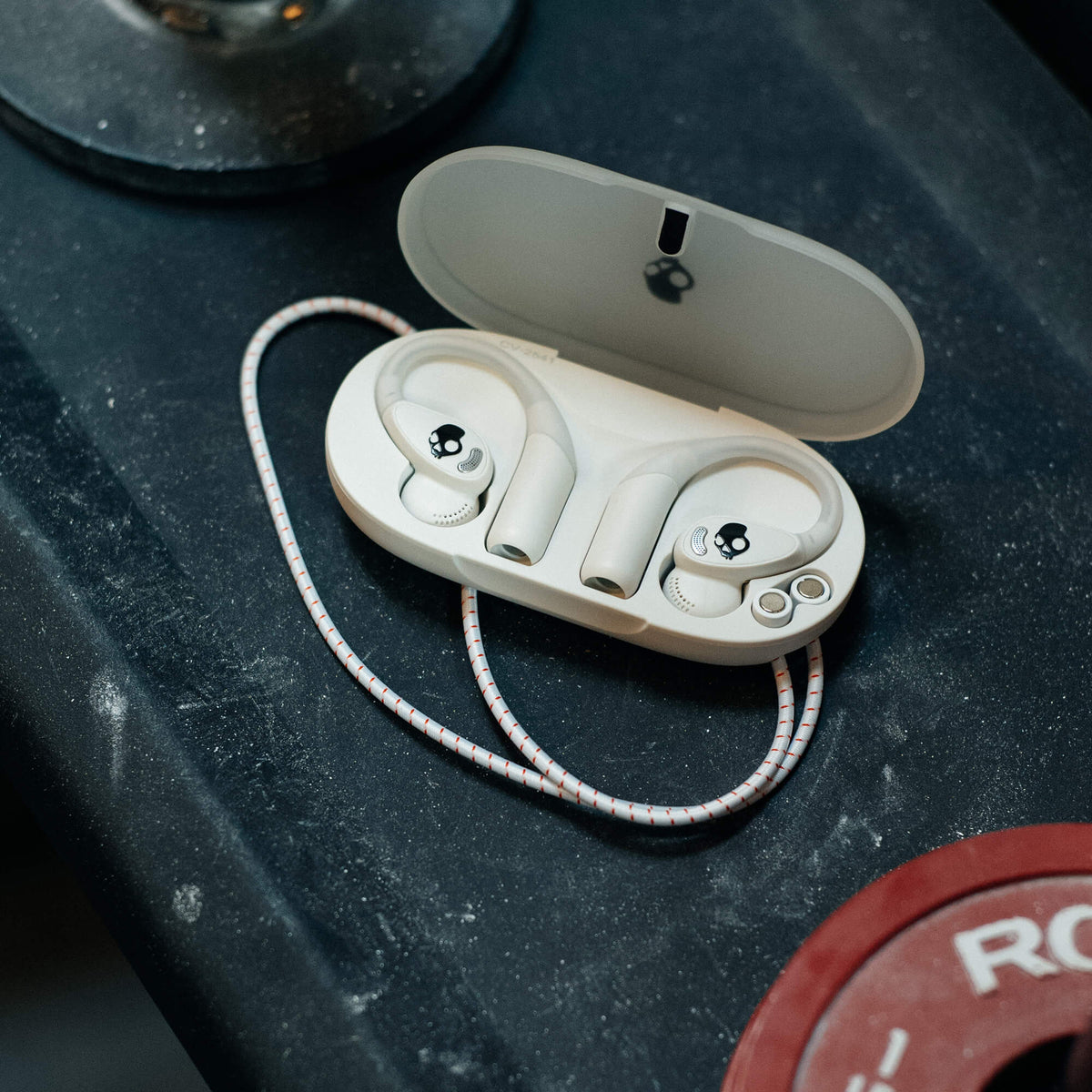 Skullcandy Push 540 Open wireless open-ear headphones with slim pocketable charging case and integrated carry strap for easy everyday portability | Bone