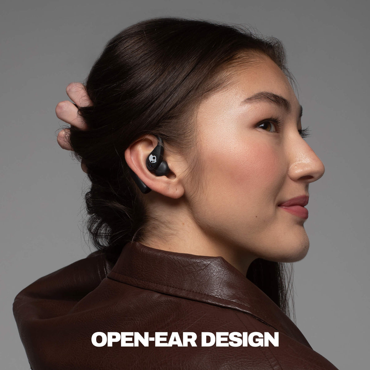 Skullcandy Push 540 Open open-ear sport earbuds designed for running and outdoor workouts | True Black